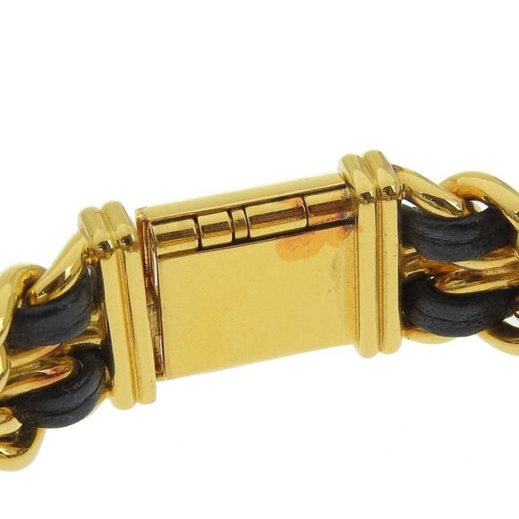 CHANEL Premiere L Watches H0001 blackDial Plated Gold/leather Quartz - Picture 6 of 8